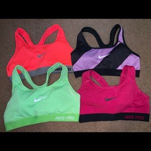 4 nike sports bras
